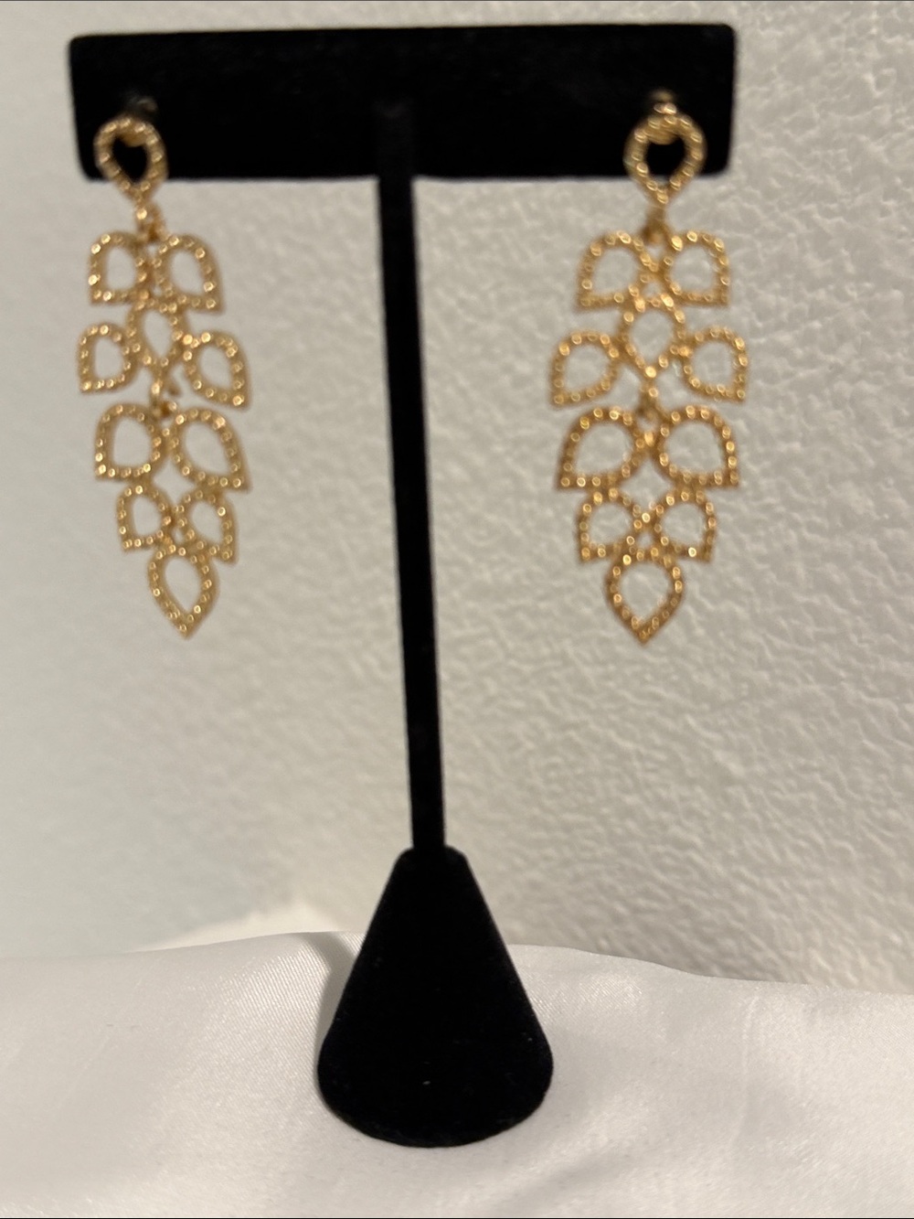 Kohl's Gold Leaf Drop Cascade Earrings